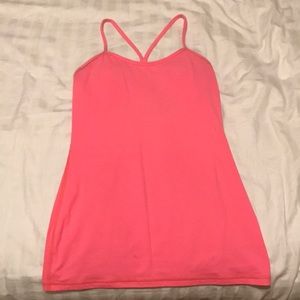 Coral pink Lululemon Yoga Tank